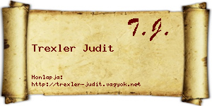 Trexler Judit névjegykártya